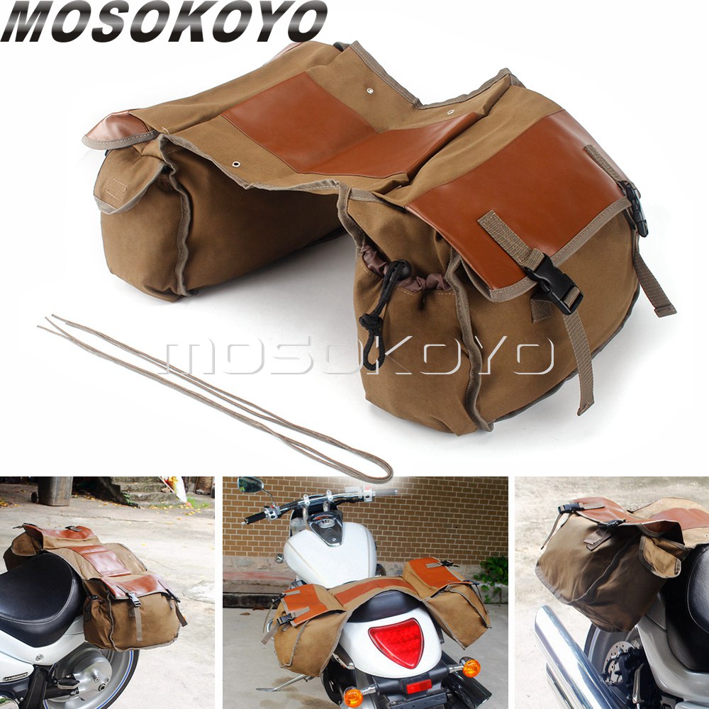 Motorcycle Gear Backpack - Motosiklet heybe bagaj çantası tuval Panniers